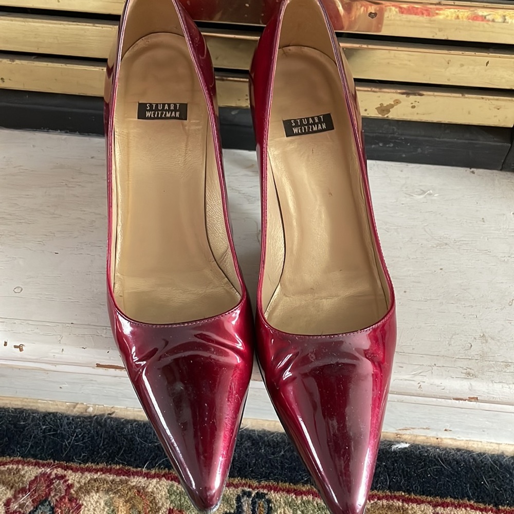 Stuart Weitzman Heels, Slight Ombr Red. Size 7b - image 5